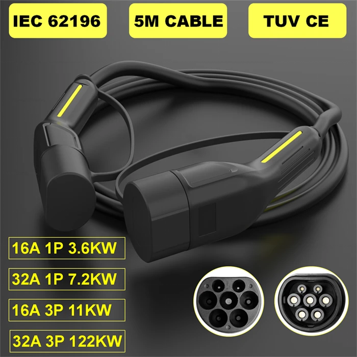 Type 2 To Type 2 Charging Cable